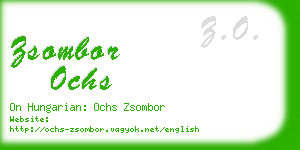 zsombor ochs business card